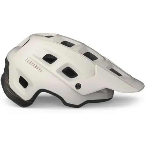 Kask rowerowy MET Terranova biało-brązowy