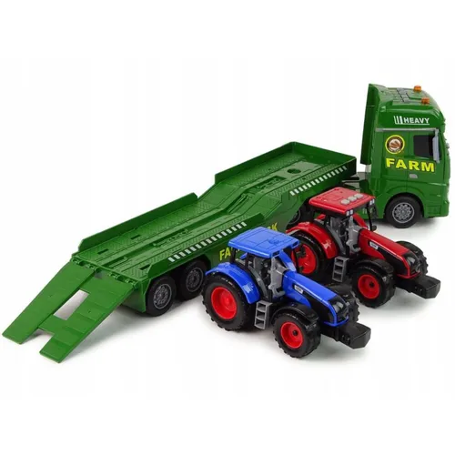 Tir Laweta 2x Traktor Duża interaktywna zabawka dla chłopca światło dźwięk