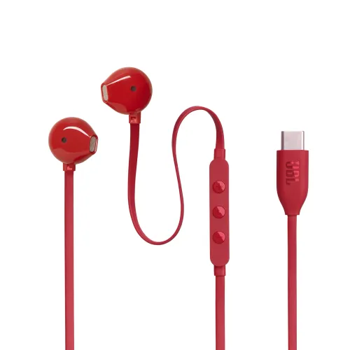 Słuchawki przewodowe JBL Tune 305C USB-C Douszne Czerwony