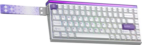 Klawiatura AULA Hero84 HE Black King Switch Biało-fioletowy