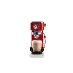 ARIETE Perfetto Slim Manometro Moderna 1381/33 1300 W czerwony - ekspres do kawy ciśnieniowy
