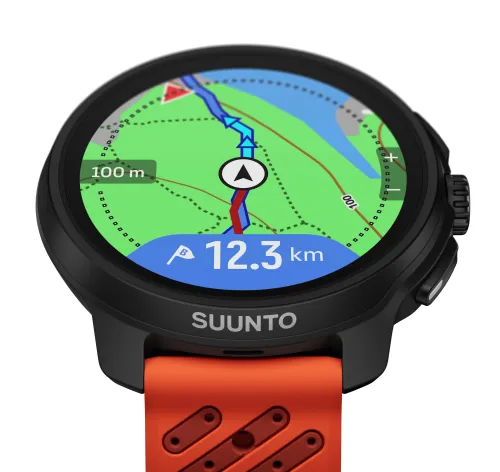 Zegarek sportowy Suunto Race 2 Coral Orange 49mm GPS Pomarańczowy