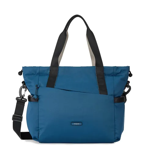 Torba na ramię szoperka Galactic Tote Bag Hedgren - neptune blue