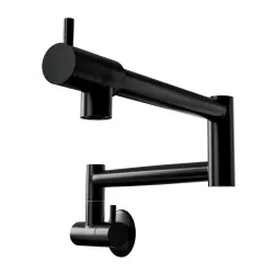 Bateria Globalo Oxario Black 1.1 Czarny mat Stal nierdzewna