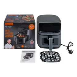 Air Fryer Frytkownica beztłuszczowa GÖTZE & JENSEN AF300T 4.5l z okienkiem do obserwacji postępów gotowania