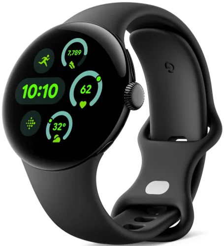 Smartwatch GOOGLE Pixel Watch 3 41mm Obsydian (LTPO Amoled do 2000 nitów)
