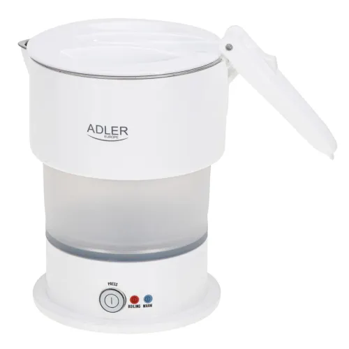 ADLER AD 1377 0,6 l biały - czajnik elektryczny turystyczny silikonowy