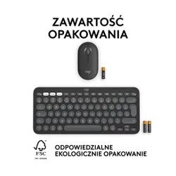 Zestaw Logitech Pebble 2 Combo dla Mac (grafitowy)