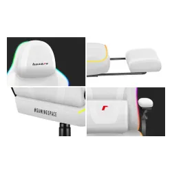 Fotel HUZARO Force 4.6 RGB Biały