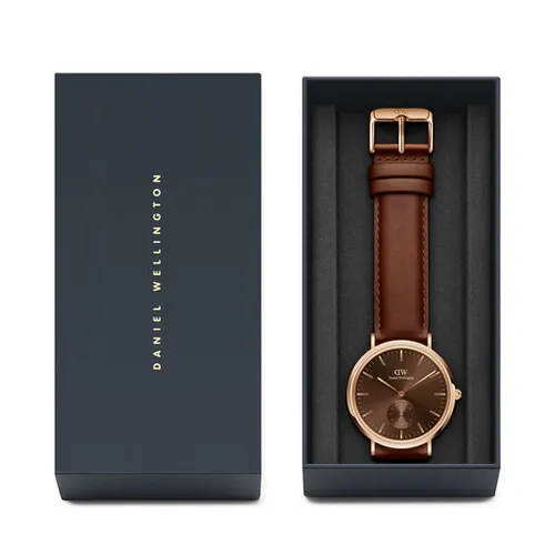 Часы Daniel Wellington Classic Multi-Eye St Maves Amber DW00100707 коричневые