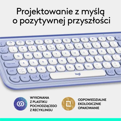 Klawiatura membranowa Logitech POP Icon Keys Fioletowy