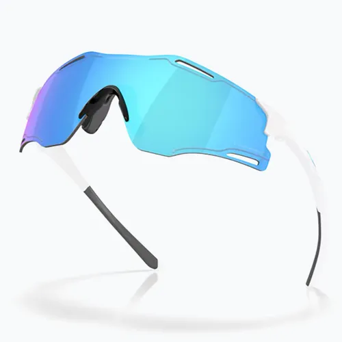 Okulary przeciwsłoneczne Oakley Cybr Zero polished white/prizm sapphire