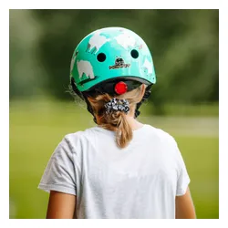 Kask rowerowy dziecięcy Hornit Llama turquoise/white