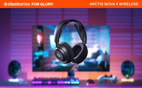 Słuchawki bezprzewodowe z mikrofonem SteelSeries Arctis Nova 4 Nauszne Czarny