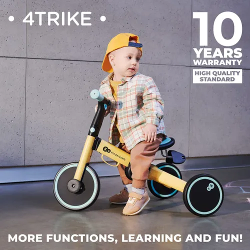 Rowerek biegowy trójkołowy Kinderkraft 4TRIKE silver grey