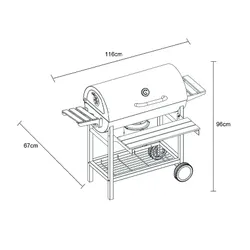 Grill węglowy VELACO VL19 Czarny