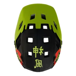 Kask KAMIKAZE Ronin Zielony Full Face (rozmiar M)