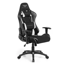 Fotel GAMVIS Expert Czarny (białe elementy)