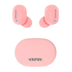 Słuchawki bezprzewodowe Aiwa EBTW-150PK Dokanałowe Bluetooth 5.0 Różowy