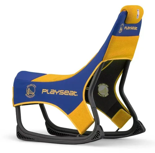 Fotel Playseat Champ NBA-Golden State Warrios Gamingowy do 122kg Tkanina Niebiesko-żółty