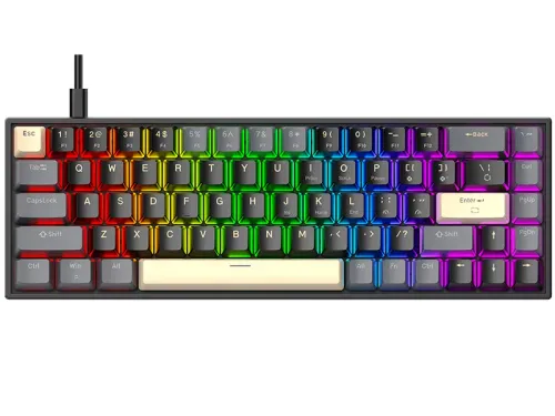 Klawiatura magnetyczna Tracer GameZone Magnet 68 RGB USB Czarny