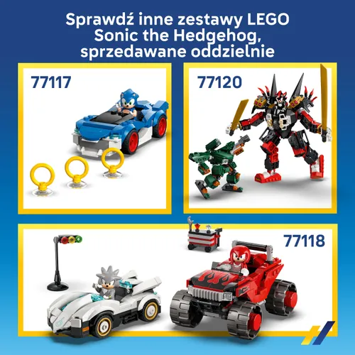 LEGO 77119 SONIC: Tails и Tornado-1, набор блоков 8+