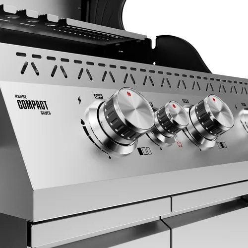 Grill gazowy KOLER Krone Compact Srebrny 15.5 kW 60 x 46 cm
