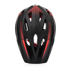 Kask rowerowy full-face METEOR Lupus S 48-52 cm czarny/czerwony