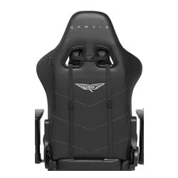 Fotel GAMVIS Expert Czarny (białe elementy)