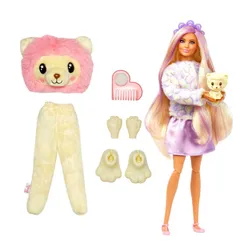 Lalka Barbie Cutie Reveal Lew Słodkie stylizacje HKR06