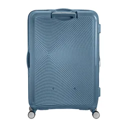 American Tourister Soundbox-stone blue Büyük Genişletilebilir Bavul