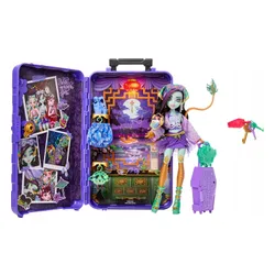 LALKA MONSTER HIGH STRASZYSEKRETY S7 Jinafire Long wakacje zestaw z walizką