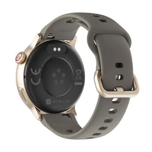 Smartwatch STELIO Activ Funkcje AI 46mm GPS Złoty