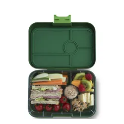 Okul için öğle Yemeği Kutusu XL Yumbox Tapas 5 Bölüm-Greenwich Green / Orman