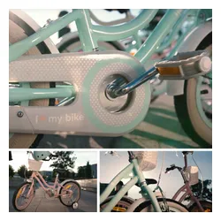 Rower dziecięcy SUN BABY Heart Bike 16 cali 9.5" dla dziewczynki Miętowy