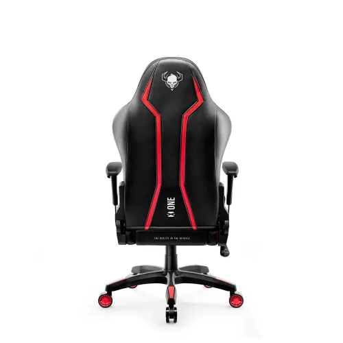 Fotel Diablo Chairs X-One 2.0 Small do 90kg Skóra ECO Czarno-czerwony