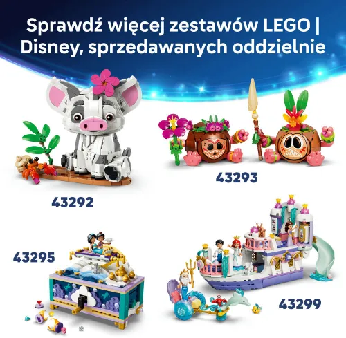 LEGO Disney 43296 Stitch i Strupka, zestaw klocków 9+