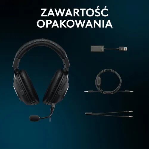 Słuchawki LOGITECH Pro X SE Nauszne, Dźwięk przestrzenny