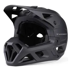 Kask rowerowy WOZINSKY HT-58C Czarny Full Face MTB (rozmiar M)