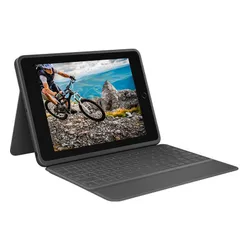 Чехол Logitech с клавиатурой Rugged Folio 920-009319 графит