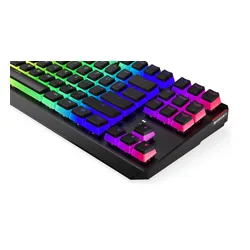 Klawiatura mechaniczna Endorfy Thock TKL Pudding Brown Kailh Brown RGB Czarny