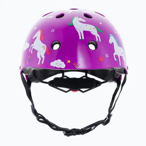 Kask rowerowy dziecięcy Hornit Unicorn purple/white