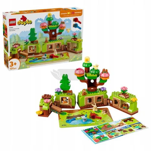 LEGO Duplo 10480 Las odkrywców z dzikimi zwierzętami, zestaw klocków 3+