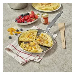 DE BUYER Choc Resto 24 cm czarna - patelnia do naleśników nieprzywierająca