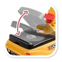 Jeździk Koparka Falk Jcb Digger Dla Dziecka 3-7 Lat Ruchoma Łyżka + Kask