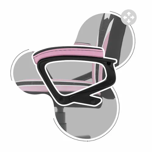 Fotel HUZARO Ranger 1.0 Mesh Różowy