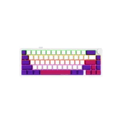 Klawiatura mechaniczna Lorgar KBP70MW Toxic Purple Biały