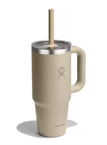 Kubek termiczny Hydro Flask 24 Oz  Travel Tumbler Clear Lid (710 ml) - oat