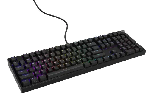 Klawiatura mechaniczna Genesis Thor 404 US RGB Outemu Peach Silent Czarny