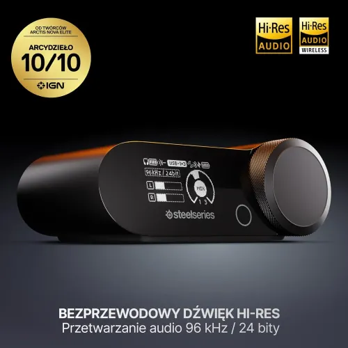 Słuchawki bezprzewodowe z mikrofonem SteelSeries Arctis Nova Pro Omni Nauszne Czarny